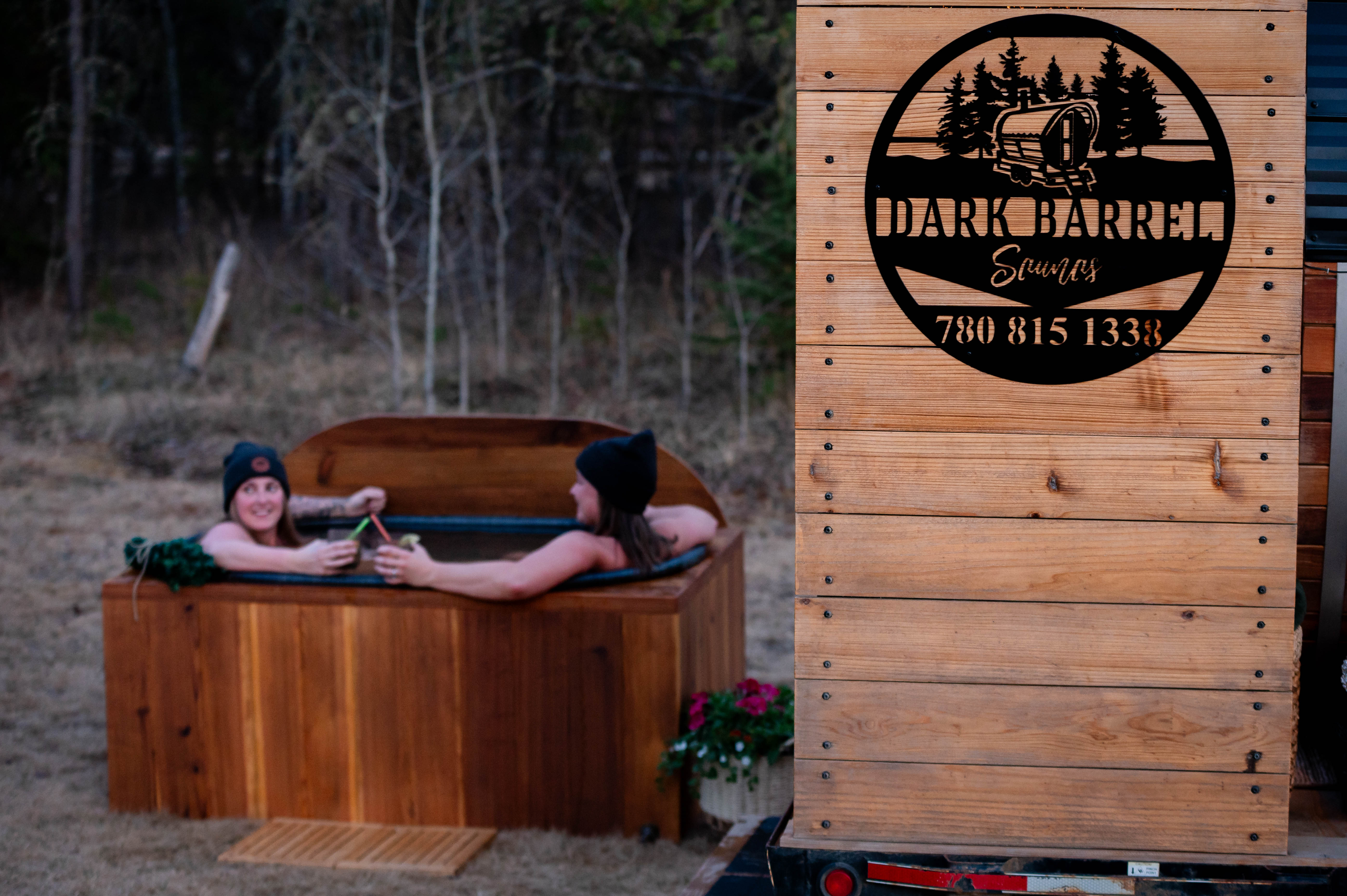 dark barrel saunas | mobile saunas near me | sauna rental | health wellness | date night | cold plunge | hot cold therapy