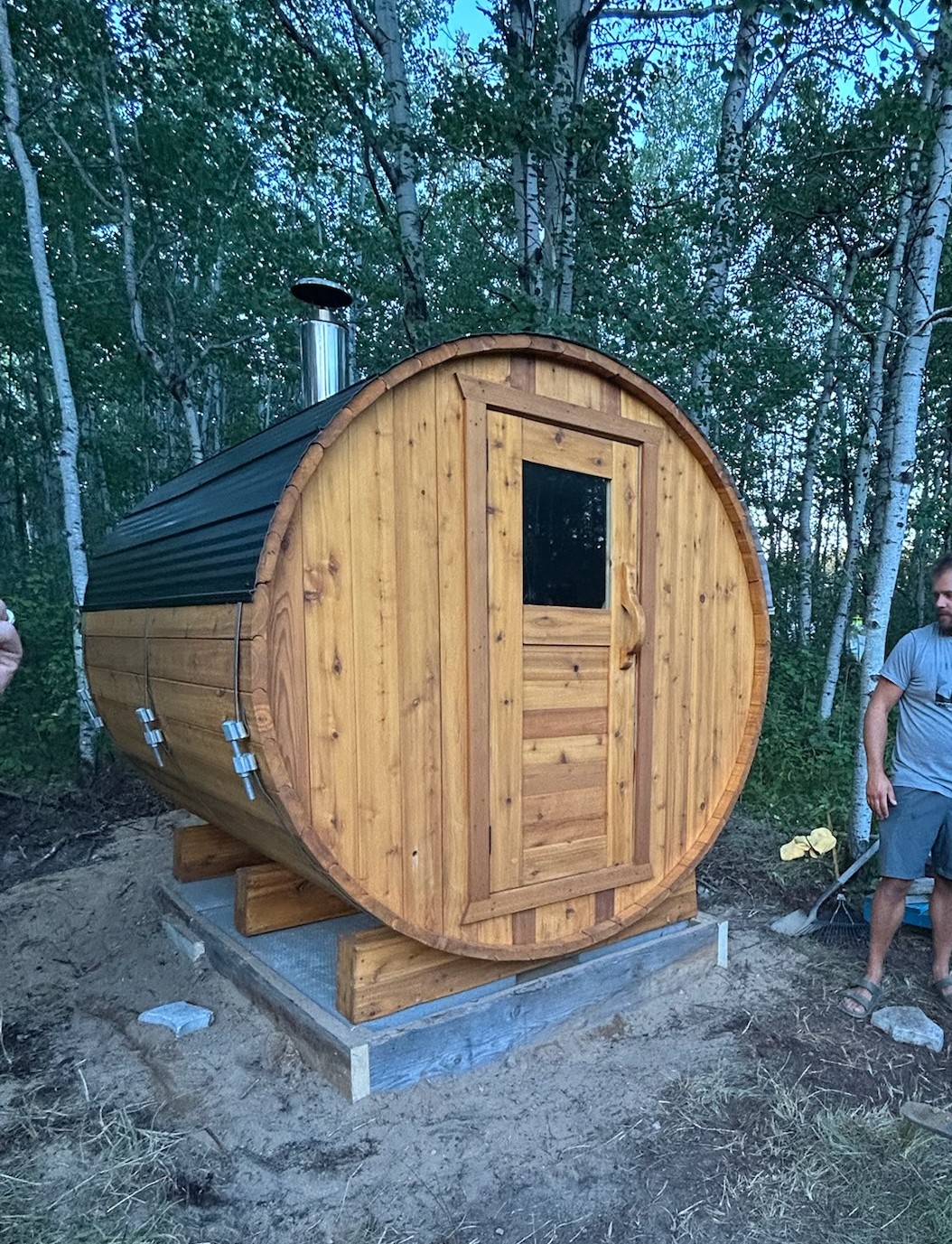 dark barrel saunas | mobile saunas near me | sauna rental | health wellness | date night | cold plunge | hot cold therapy | sauna cedar | wood burning stove |